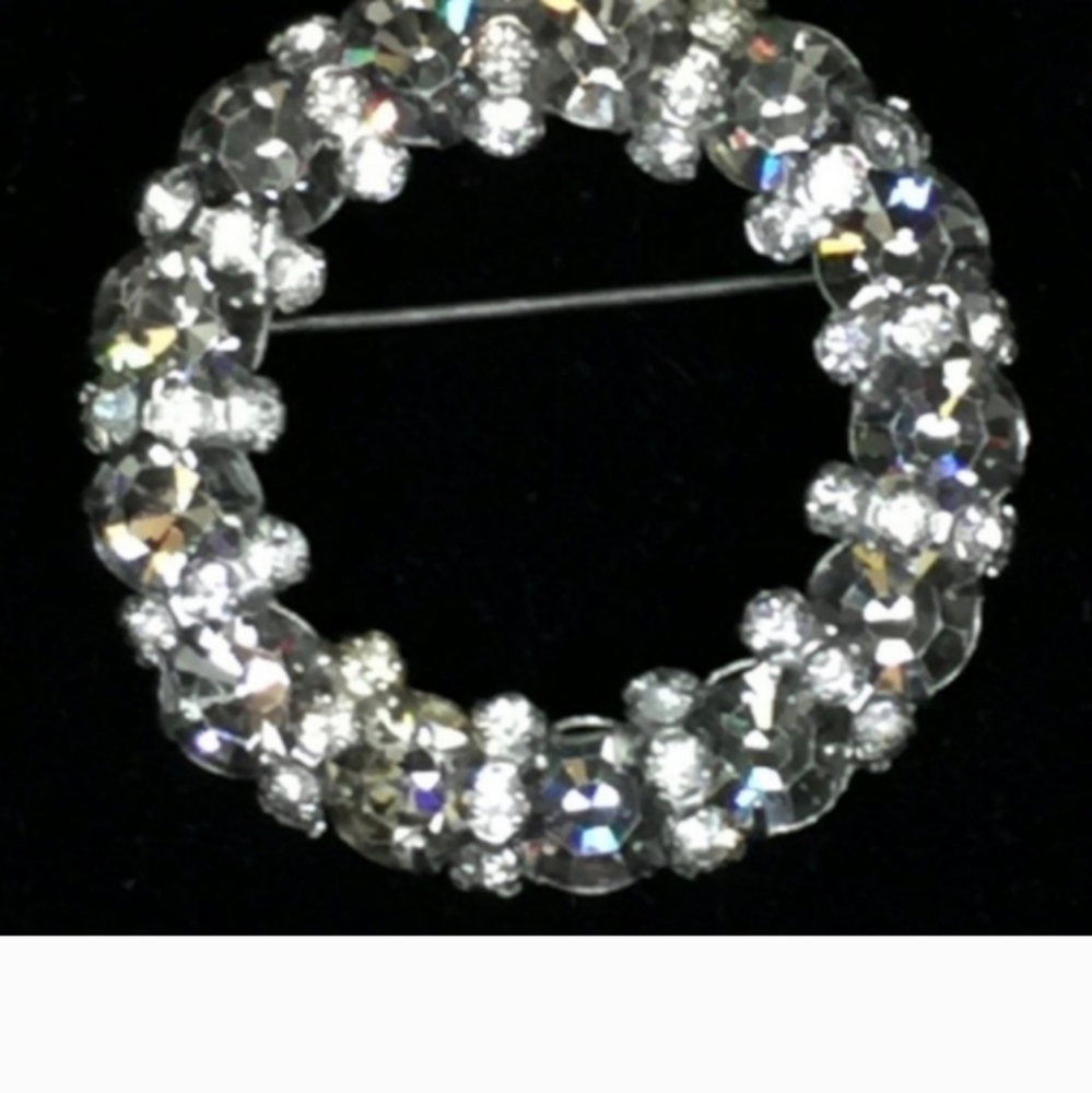 Warner Vintage Signed Circle Brooch Pin - Picture 2 of 9